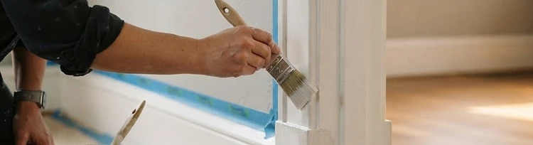 Trim primed and brushed out