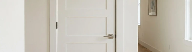 Finished door casing, tight miters