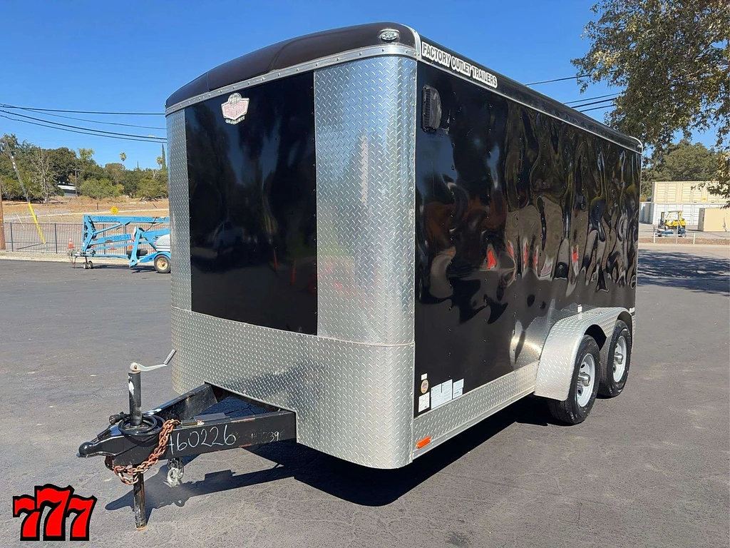 Black & Silver Enclosed Trailer