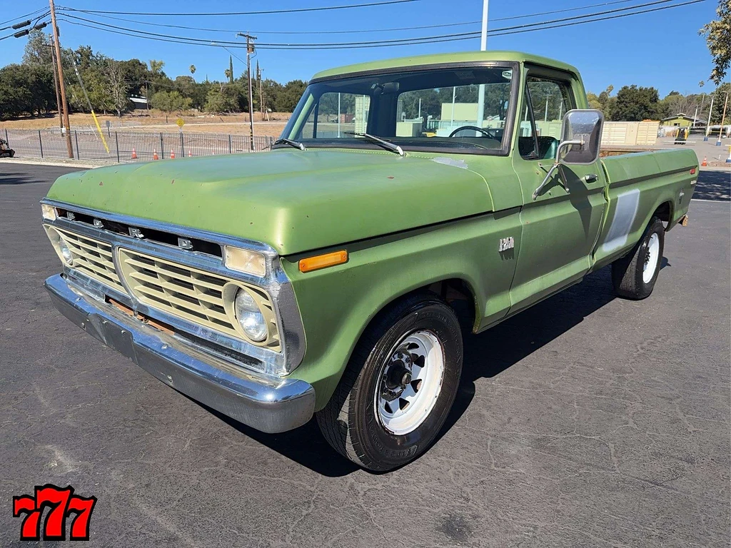 Vintage Green Ford F-150 Pickup