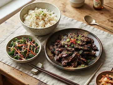 Bulgogi Beef & Kale Slaw