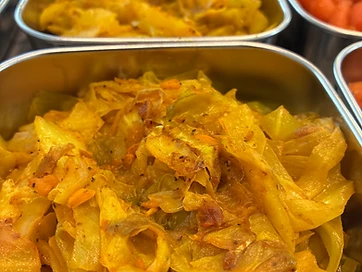 Turmeric sautéed cabbage