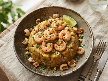 Puerto Rican Mofongo with Shrimp
