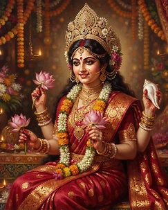 The serene face of the Mother
