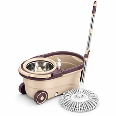 360° Spin Mop & 15 Litre Bucket Set with Wheels