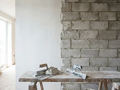 During — internal plastering
