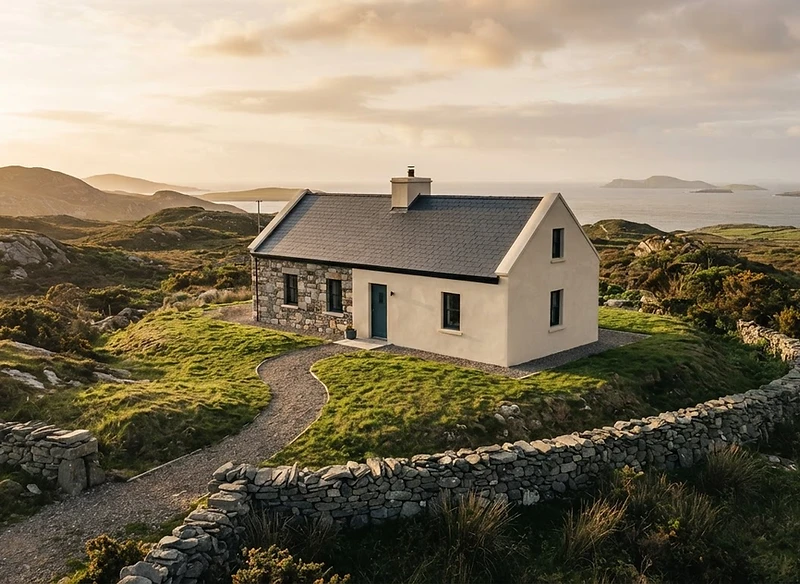 Example of a rendered building finish