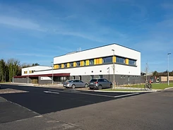 Merlin Park Ambulance Base — acrylic render 1 — MPC Plastering