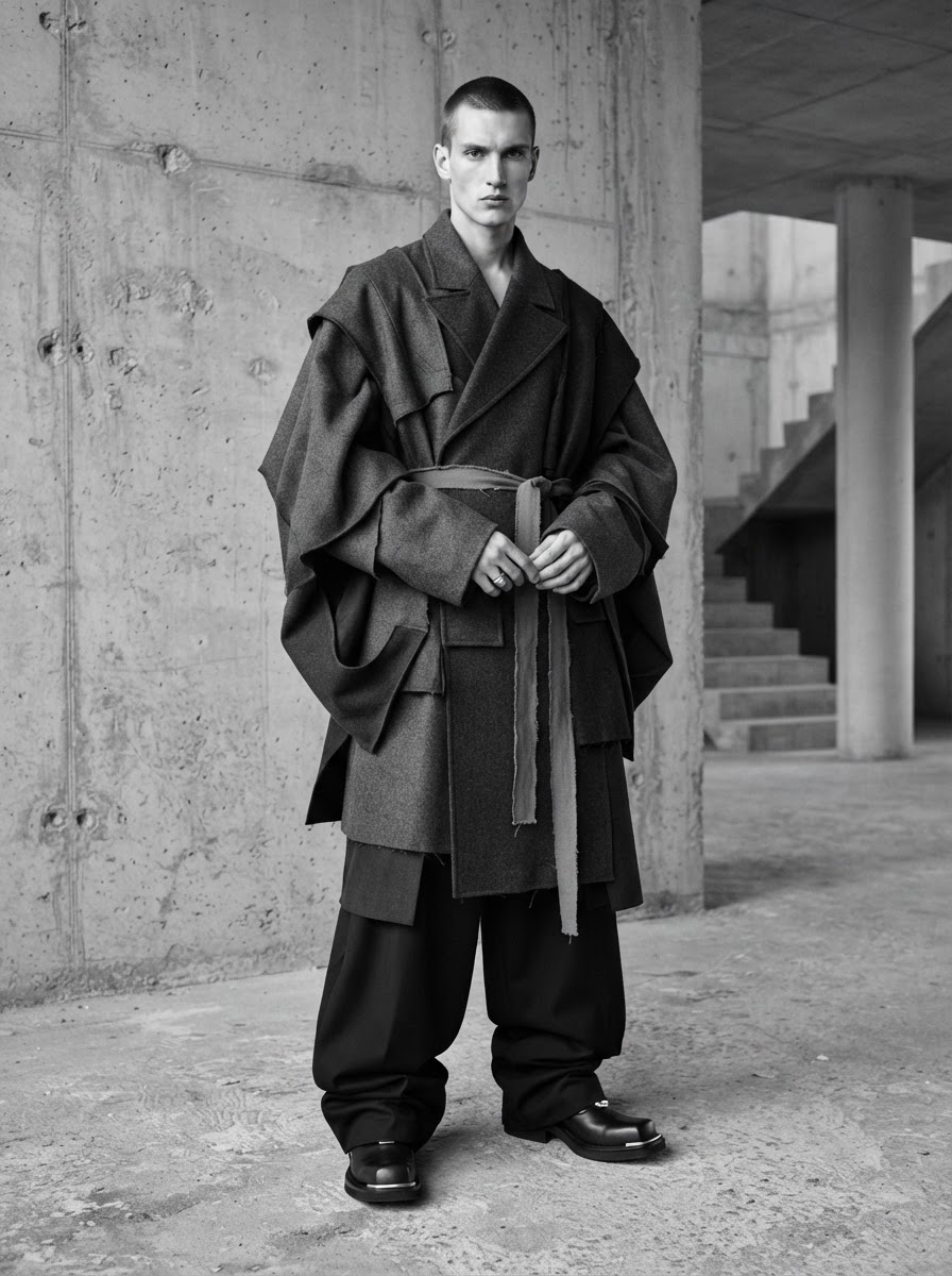 Avant-garde womenswear editorial