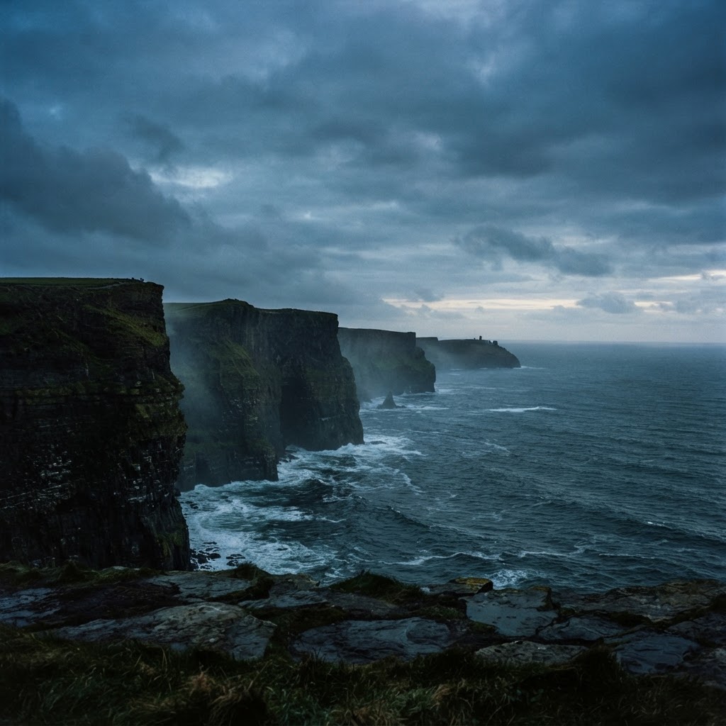 The Cliffs of Moher at blue hour
