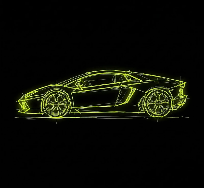 MILE ZERO supercar sketch