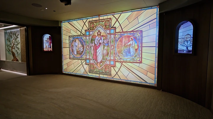 Immersive media at the Wetterau Spiritual Care Center, City of Hope Orange County
