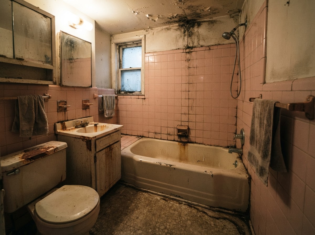 Tub to shower conversion El Centro before and after - before