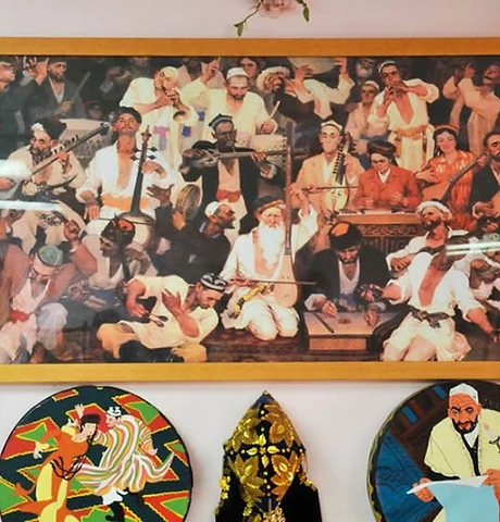 Cultural folk art and painted ceramics