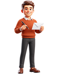 Owen, the Outreach agent with office equipment