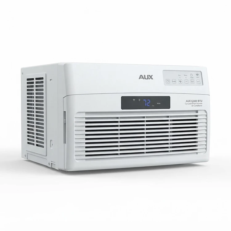 AUX 6,000 BTU Compact Smart Window Air Conditioner
