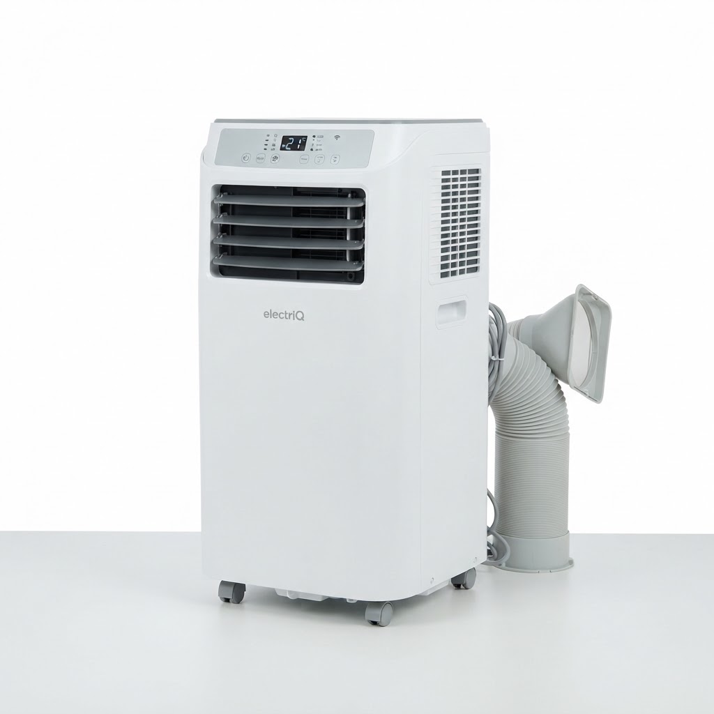 electriQ EcoPlus 12000 BTU Smart Quiet Portable AC & Heater
