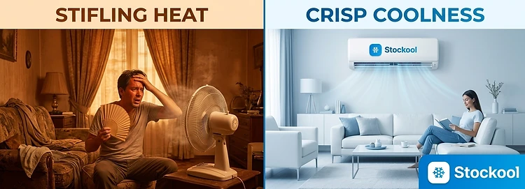From stifling heat to crisp coolness with a Stockool air conditioning unit