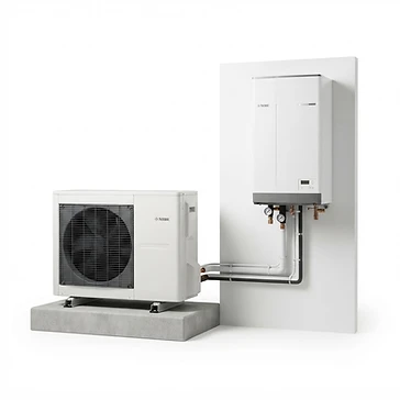 NIBE SPLIT HBS 05-12 with AMS 10-8 Smart Inverter Split Heat Pump System