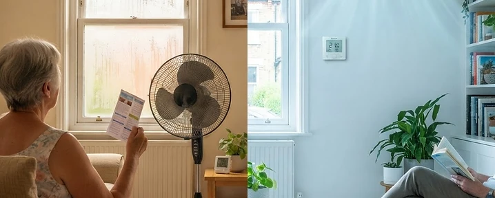 Air Conditioning vs. Fans: Why Active Cooling Wins in Humid UK Summers