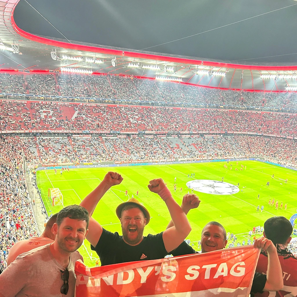 Customer football flag in the wild