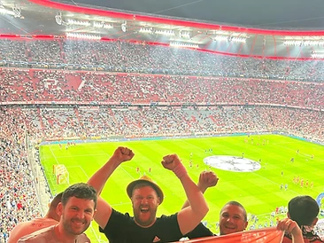 Customer football flag in the wild