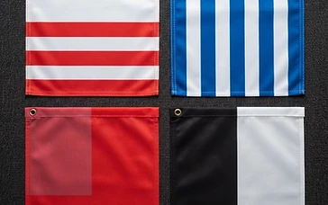 Grid of custom football flag templates ready to personalise