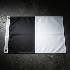 Custom vertical tricolour football flag