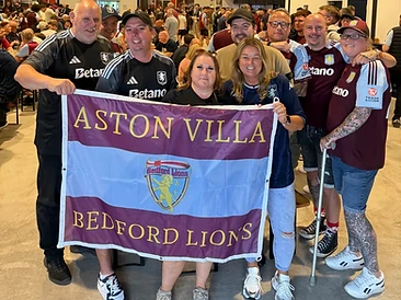 Customer football flag in the wild