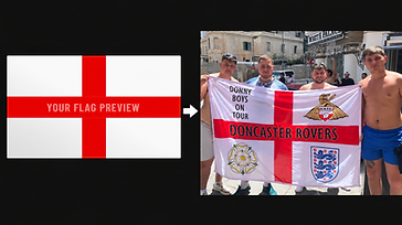 Grid of custom football flag templates ready to personalise