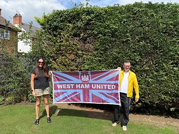 Customer football flag in the wild