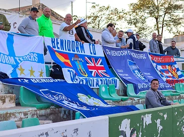 Customer football flag in the wild