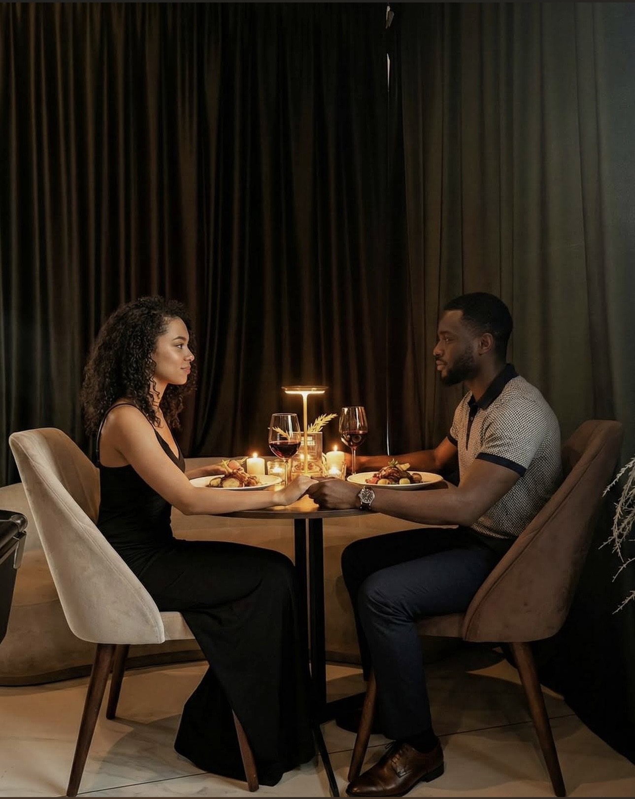 Dîner romantique en amoureux