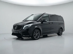 Black Mercedes-Benz V-Class luxury MPV