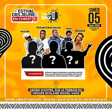 Affiche Faith Day 2026 — artistes & programme