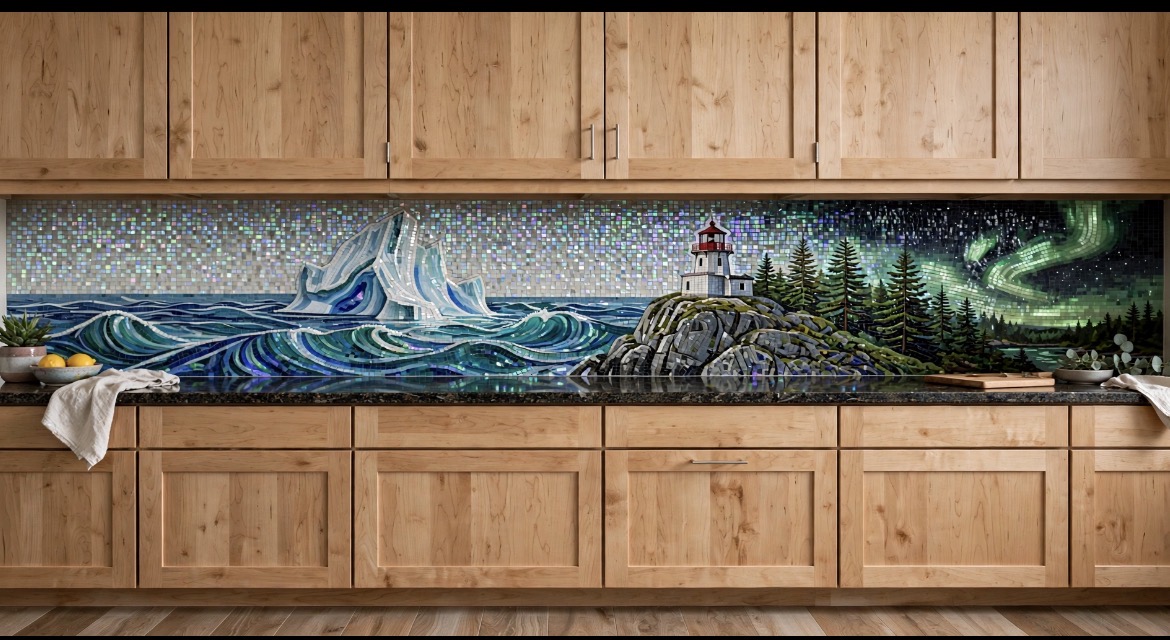Aurora Iceberg Backsplash