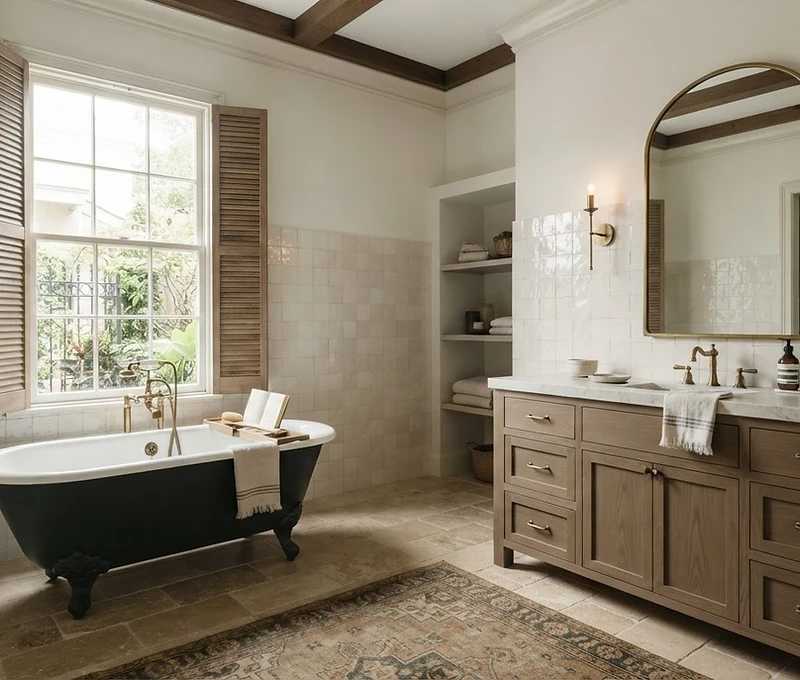 Refined renovated bathroom concept