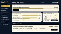 BA Blueprint Academy dashboard