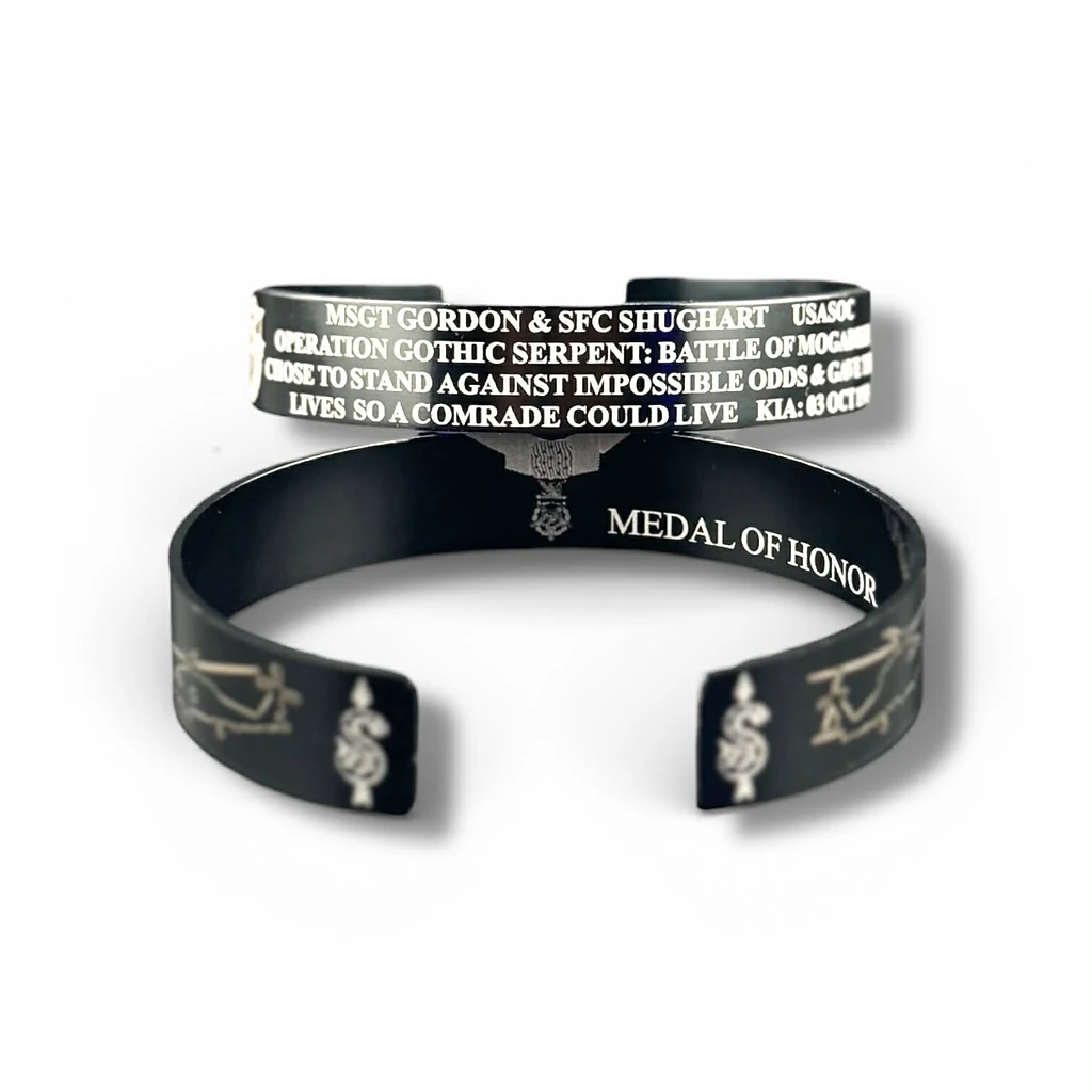 MSGT Gordon & SFC Shughart — Operation Gothic Serpent Bracelet (Single)