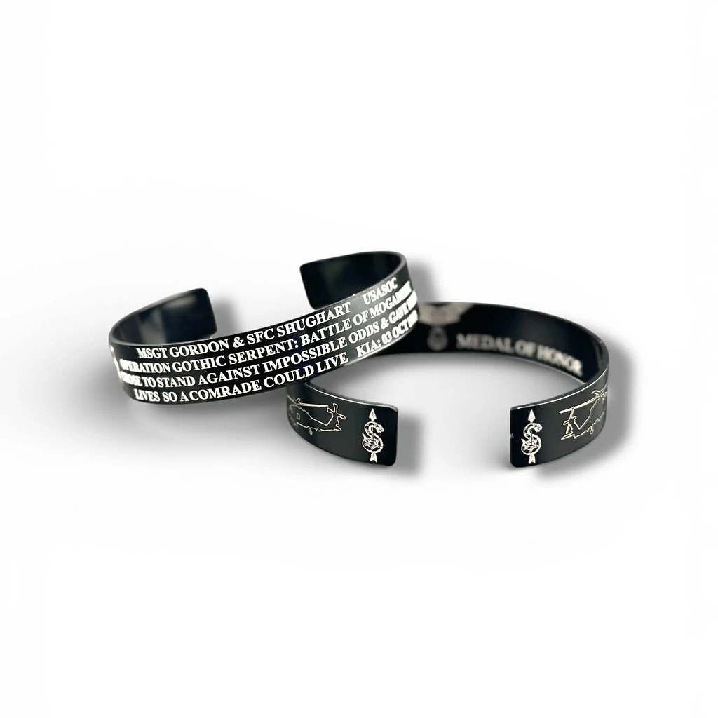 MSGT Gordon & SFC Shughart — Operation Gothic Serpent Bracelet (Pair)