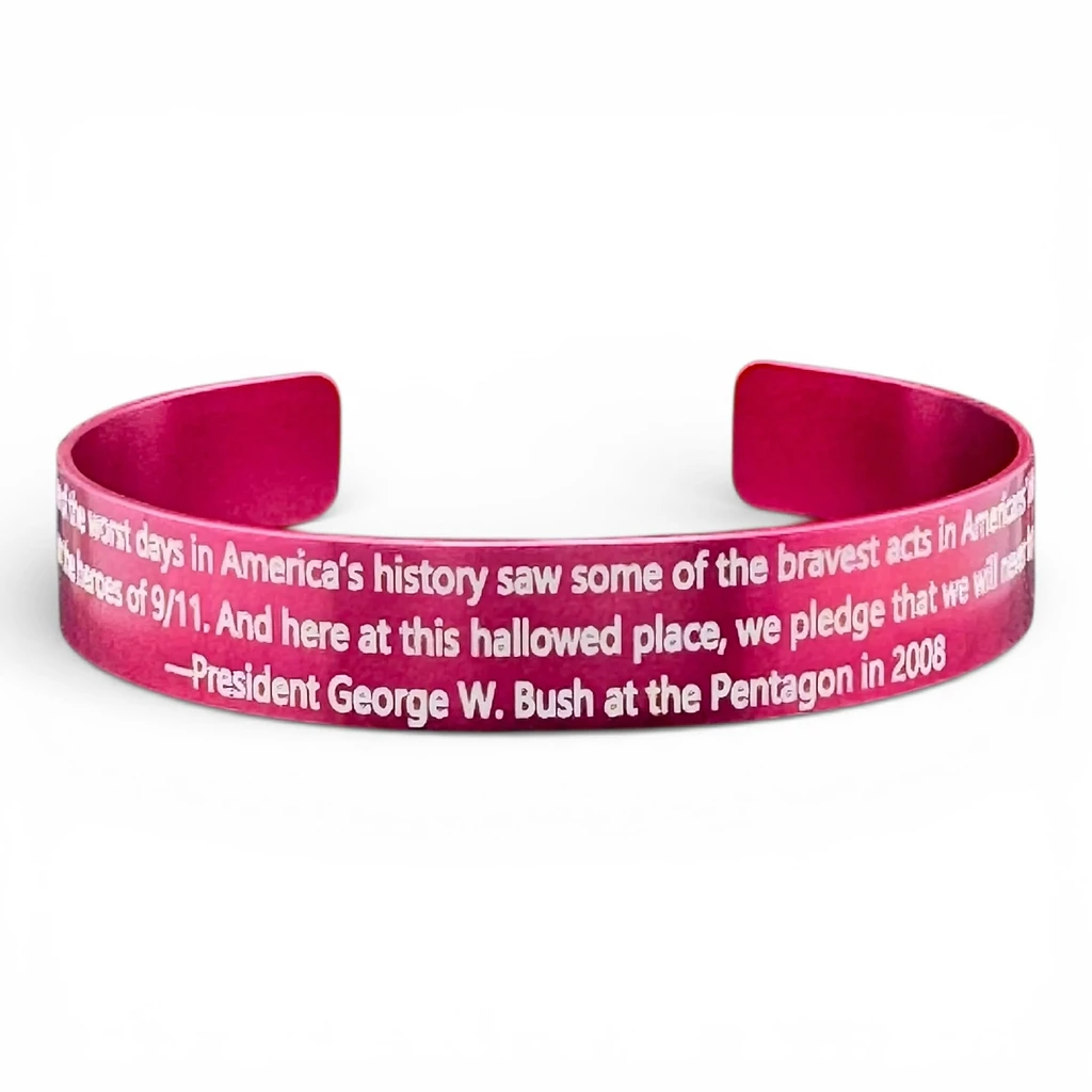 President George W. Bush 9/11 Pentagon Memorial Bracelet
