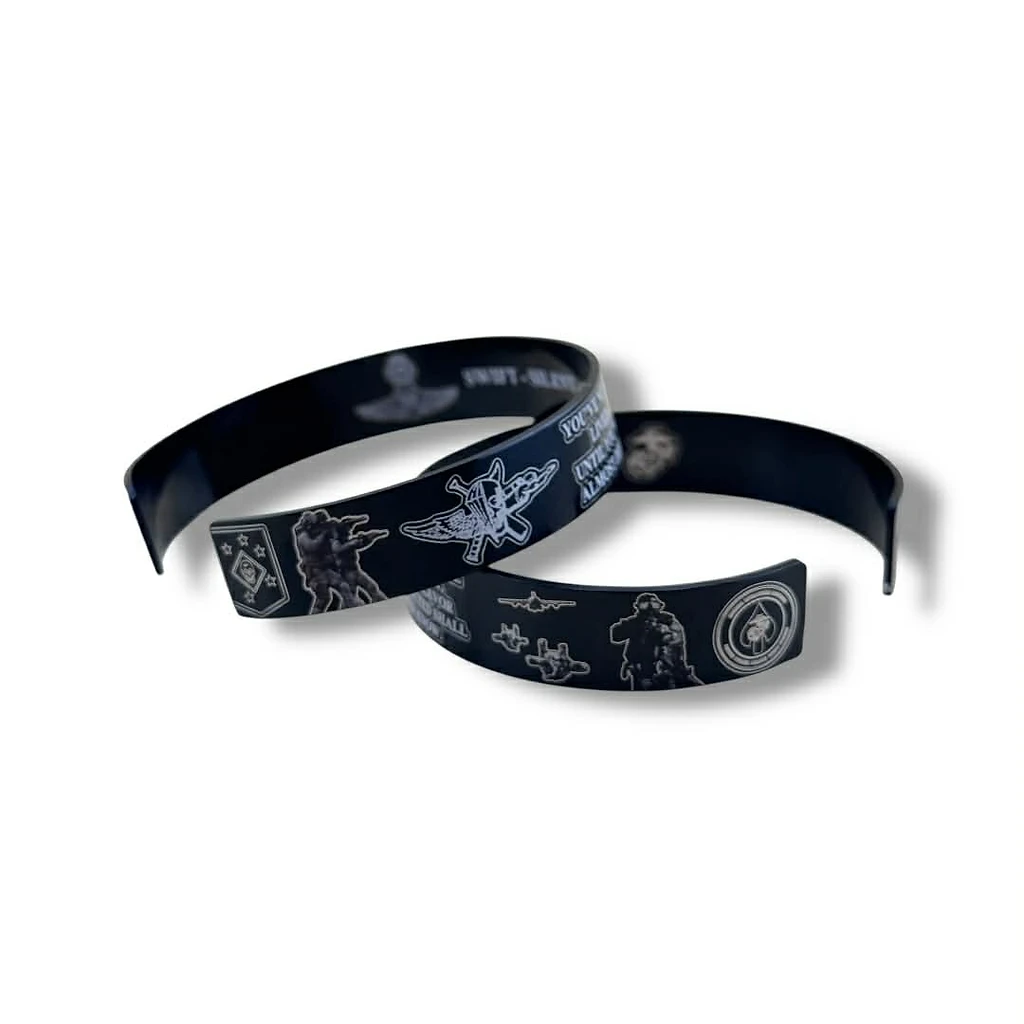 Swift Silent Deadly — Tactical Memorial Bracelet (Pair)