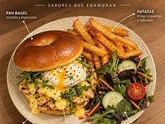 Bagel de pollo