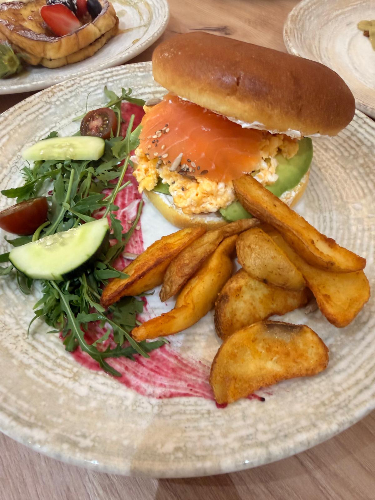 Bagel de salmón