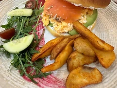 Bagel de salmón