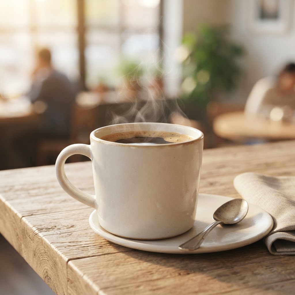 Café sobre descafeinado