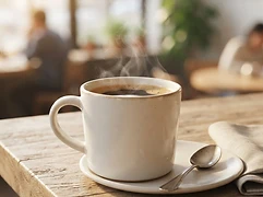 Café sobre descafeinado