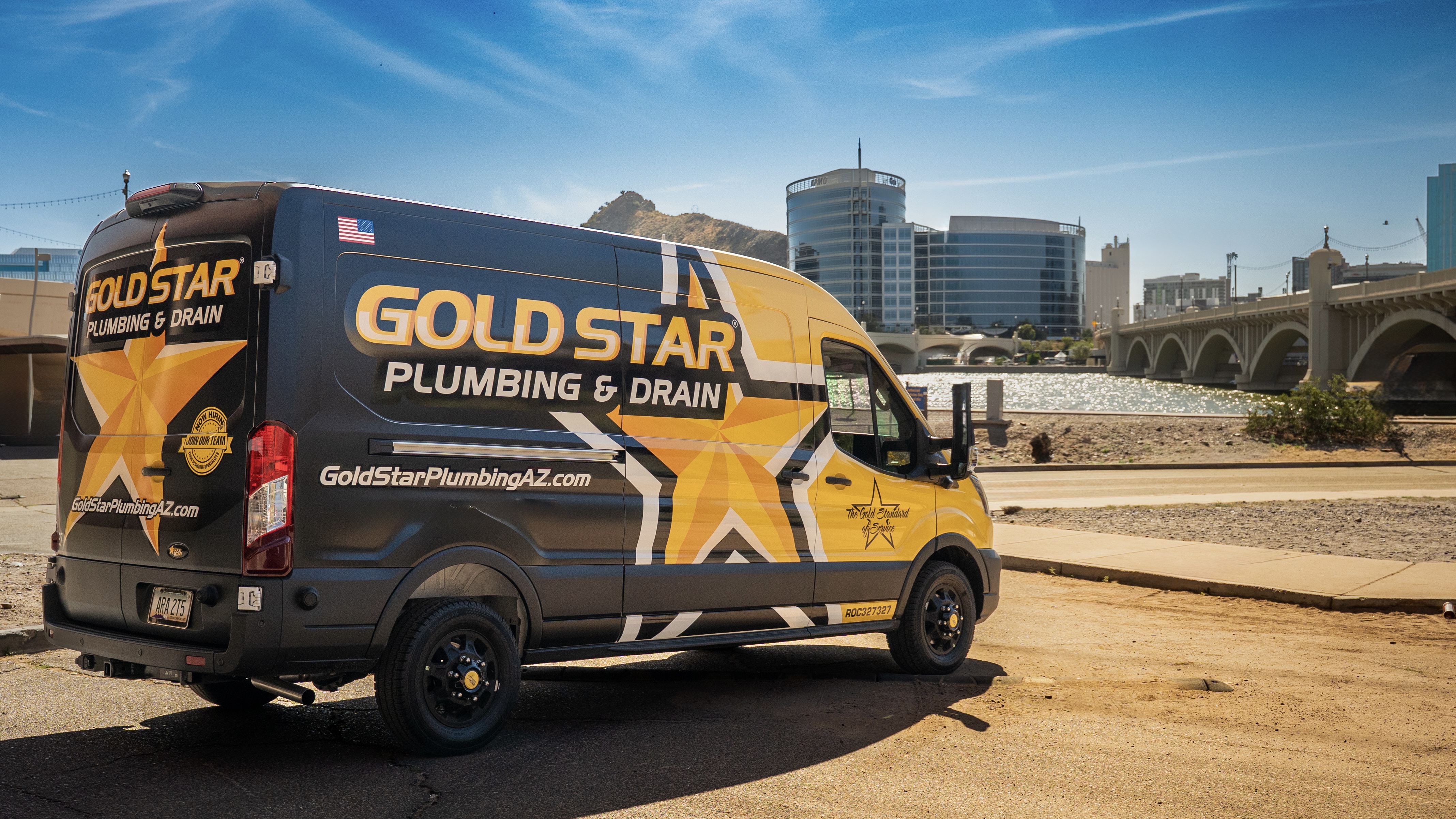 Gold Star Plumbing & Drain service van