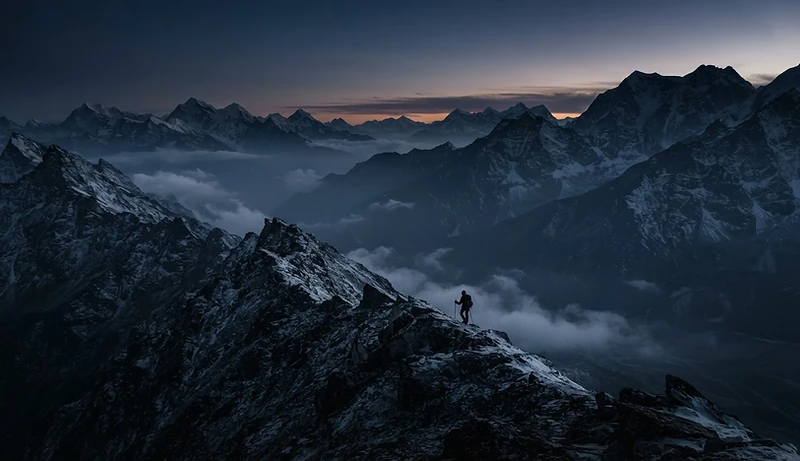 Where the mountain meets the breath.