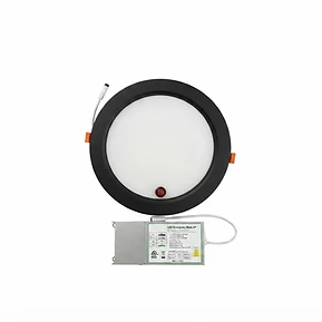 8″ Slim Downlight 5X CCT With Pre-wired Emergency Battery Backup (Black)